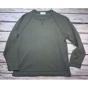 Officine Generale Paris 100% Cashmere Crewneck Nate Sweater Men's XL Green